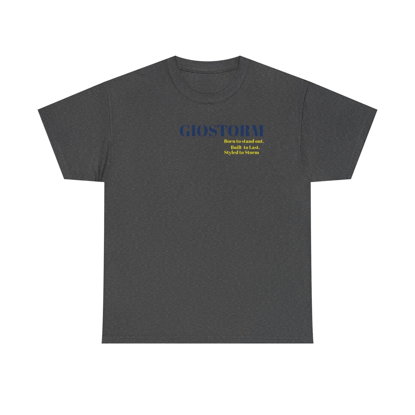 BUILT TO LAST GIOSTORM WOMEN/MEN Tee - Fun Casual Shirt for Everyday Wear, Gifts, Birthdays, Celebrations, Unique Statement Tee