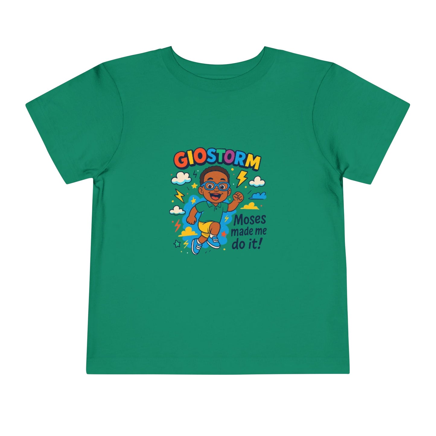 Colorful Toddler Tee - "Moses Made Me Do It" Graphic T-Shirt, Kids Gift, Fun Children's Apparel, Birthday Outfit, Playtime Shirt