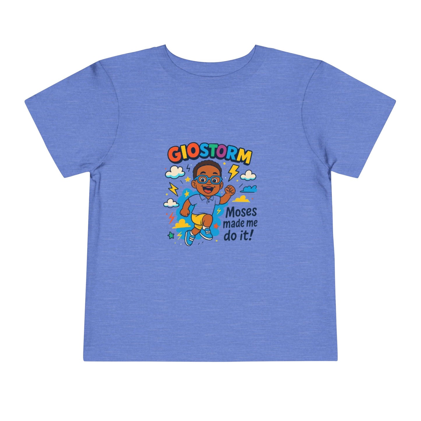 Colorful Toddler Tee - "Moses Made Me Do It" Graphic T-Shirt, Kids Gift, Fun Children's Apparel, Birthday Outfit, Playtime Shirt