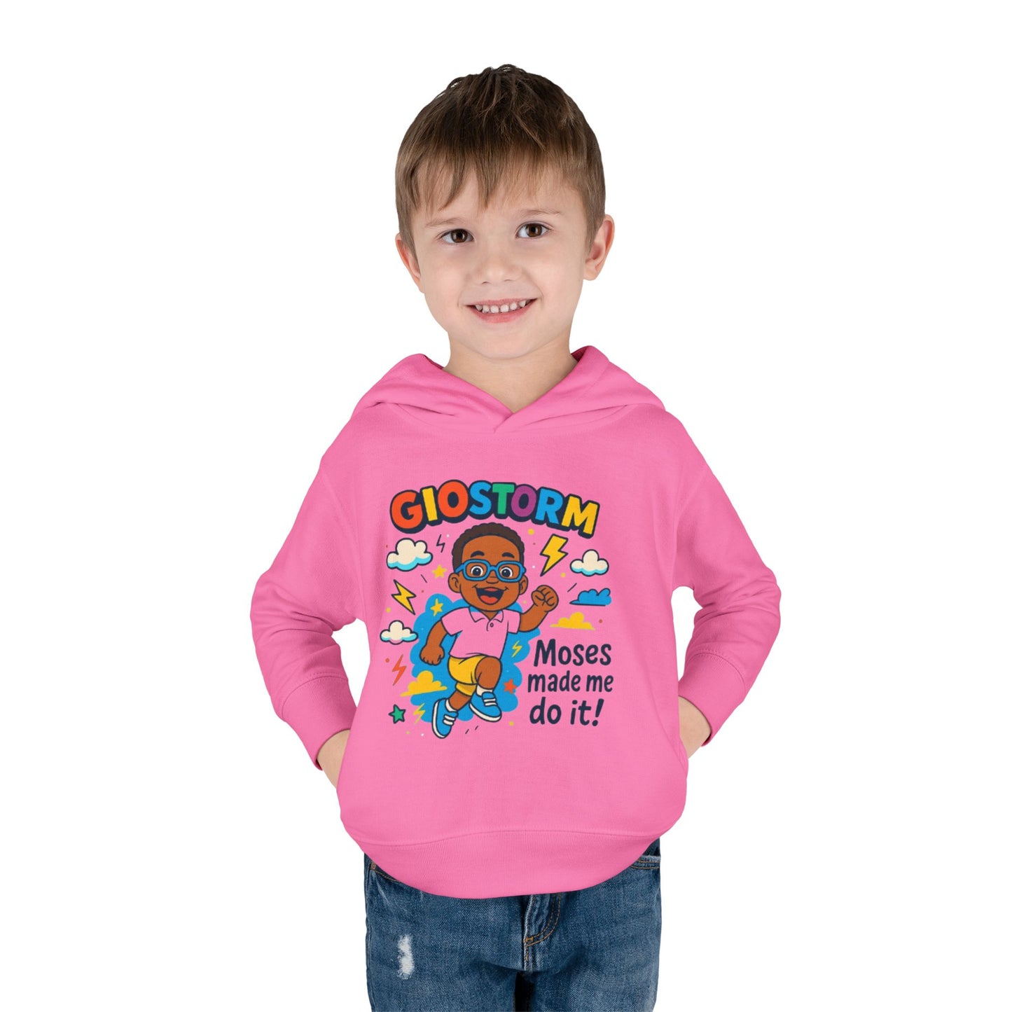 Toddler Superhero Hoodie - "Giostorm: Moses Made Me Do It!"
