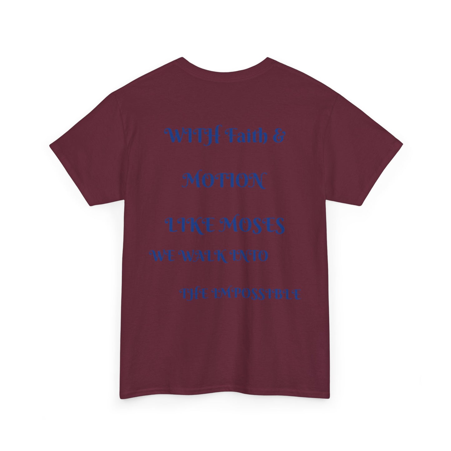 Moses in Motion WOMEN/MEN Tee - Fun Casual Shirt for Everyday Wear, Gifts, Birthdays, Celebrations, Unique Statement Tee