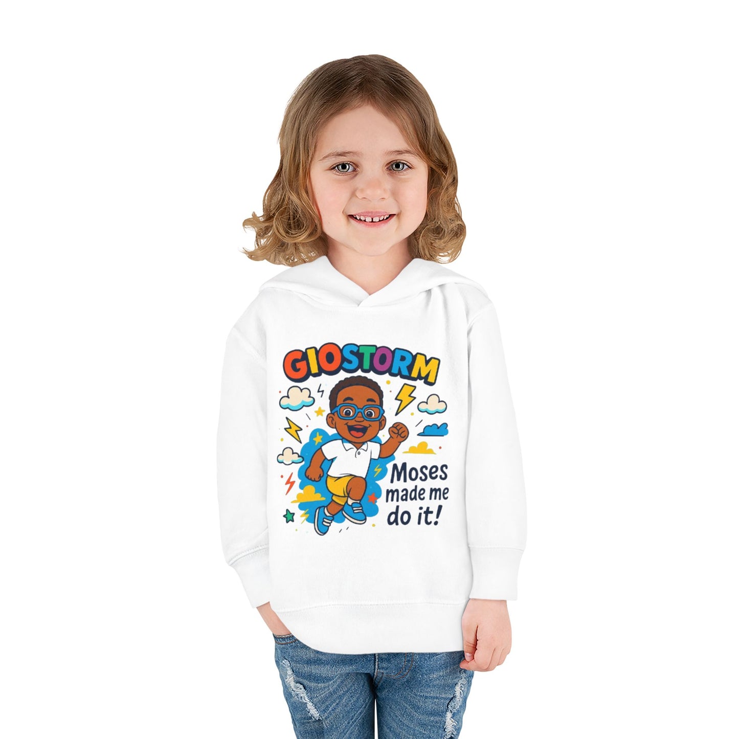 Toddler Superhero Hoodie - "Giostorm: Moses Made Me Do It!"
