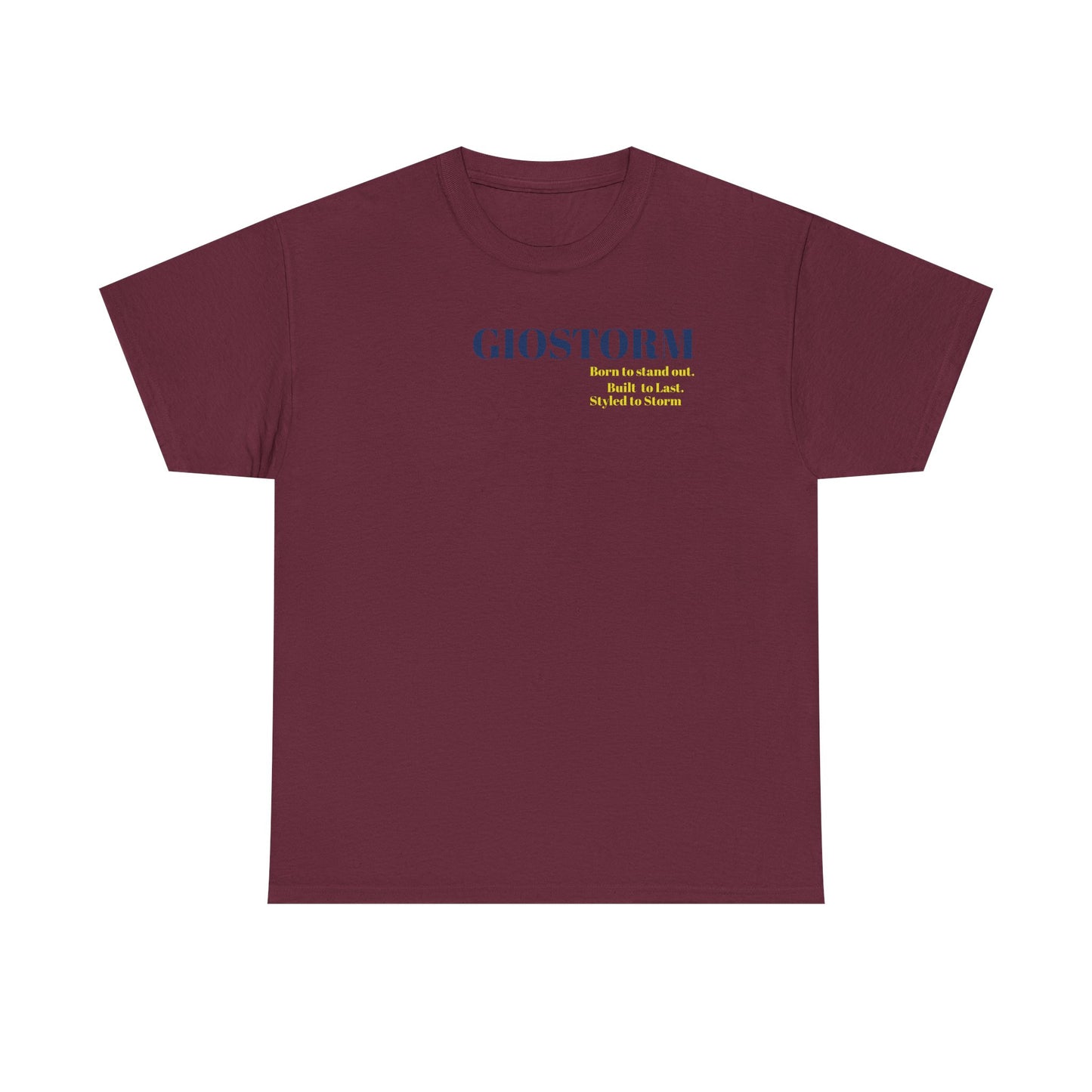 BUILT TO LAST GIOSTORM WOMEN/MEN Tee - Fun Casual Shirt for Everyday Wear, Gifts, Birthdays, Celebrations, Unique Statement Tee