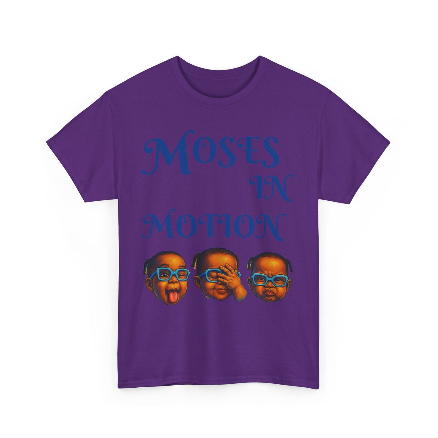 Moses in Motion WOMEN/MEN Tee - Fun Casual Shirt for Everyday Wear, Gifts, Birthdays, Celebrations, Unique Statement Tee