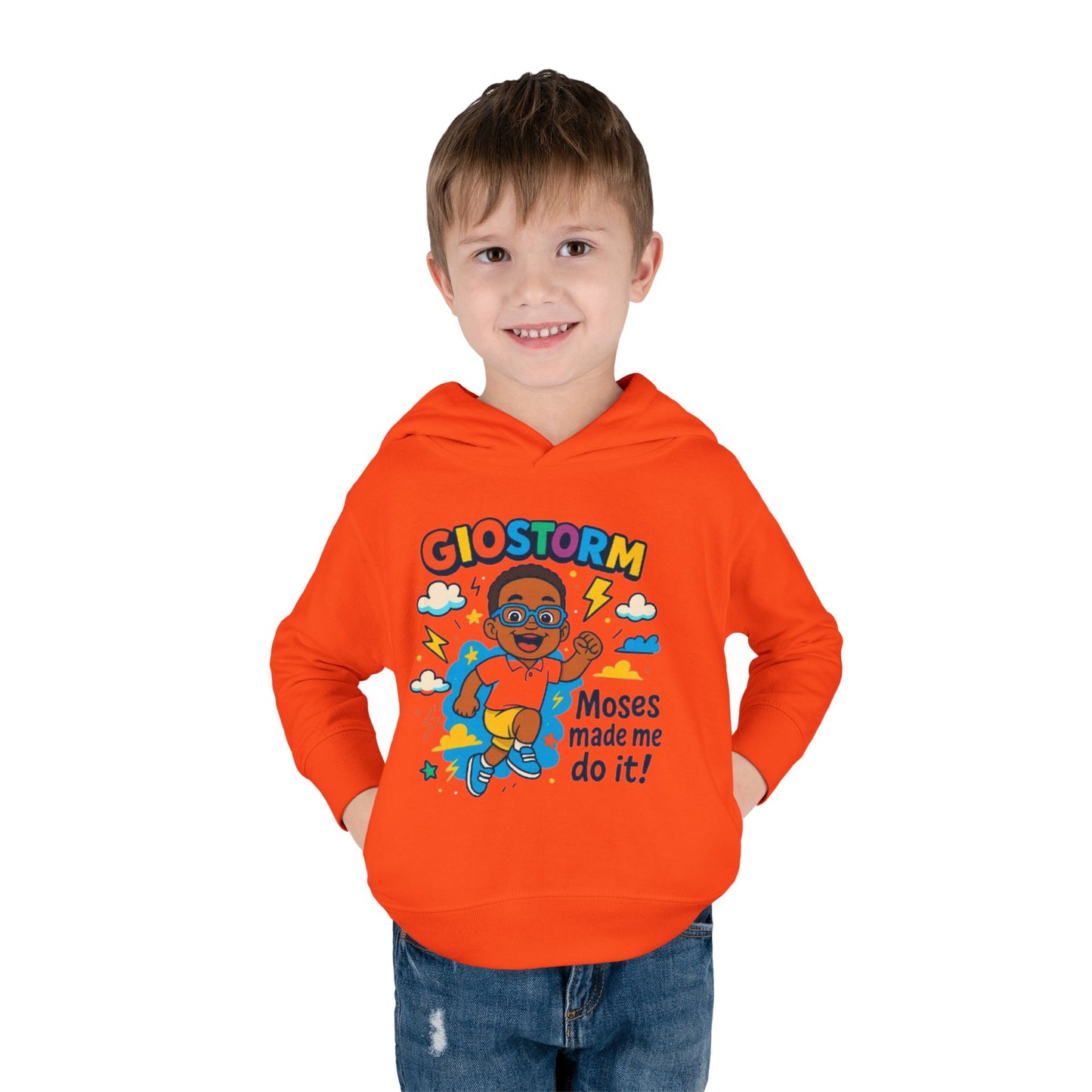 Toddler Superhero Hoodie - "Giostorm: Moses Made Me Do It!"
