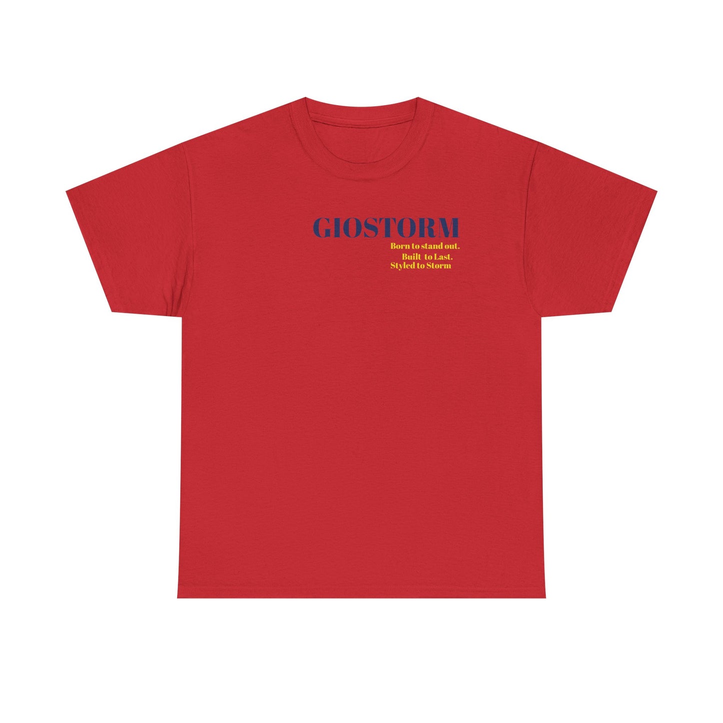 BUILT TO LAST GIOSTORM WOMEN/MEN Tee - Fun Casual Shirt for Everyday Wear, Gifts, Birthdays, Celebrations, Unique Statement Tee