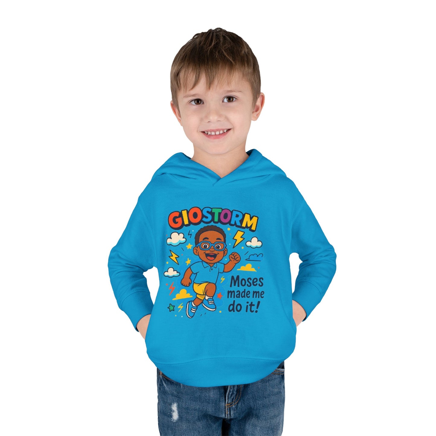 Toddler Superhero Hoodie - "Giostorm: Moses Made Me Do It!"