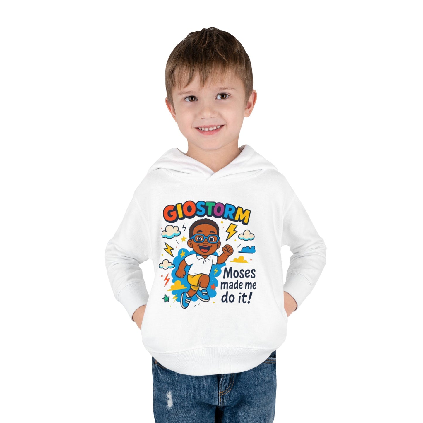 Toddler Superhero Hoodie - "Giostorm: Moses Made Me Do It!"
