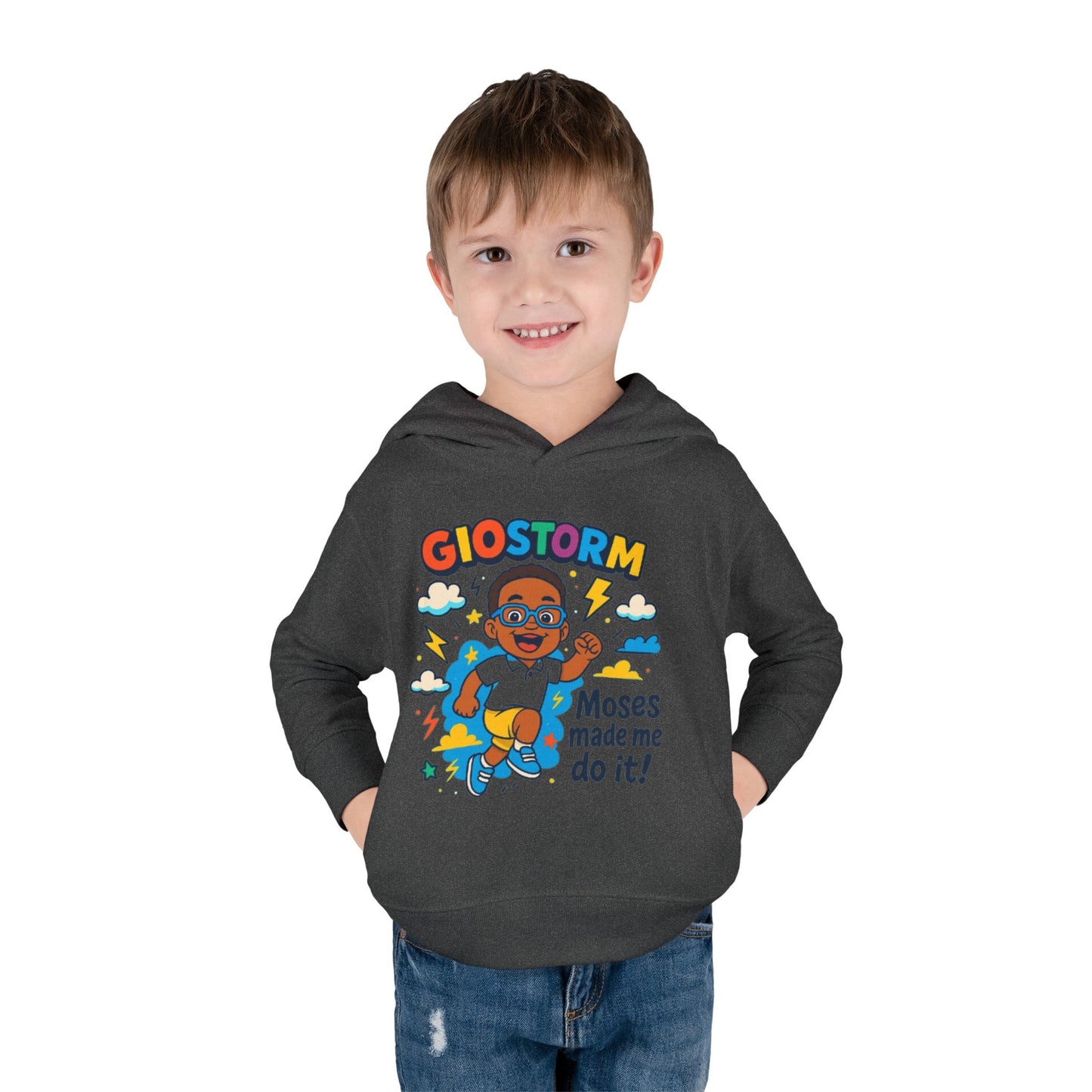 Toddler Superhero Hoodie - "Giostorm: Moses Made Me Do It!"