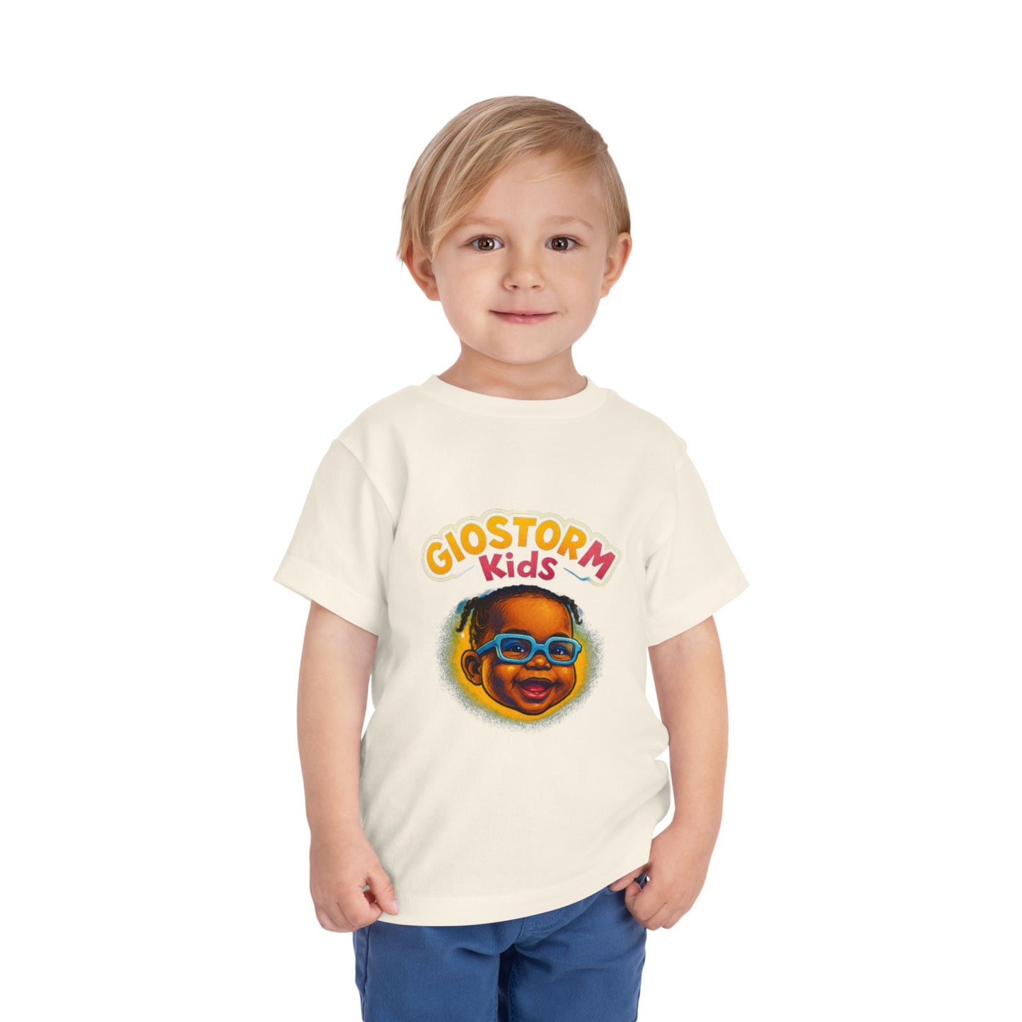 Giostorm Kids Toddler Tee, Fun Children's T-Shirt, Kids' Summer Clothes, Playful Graphic Tee, Birthday Gift for Toddlers, Casual Kidswear