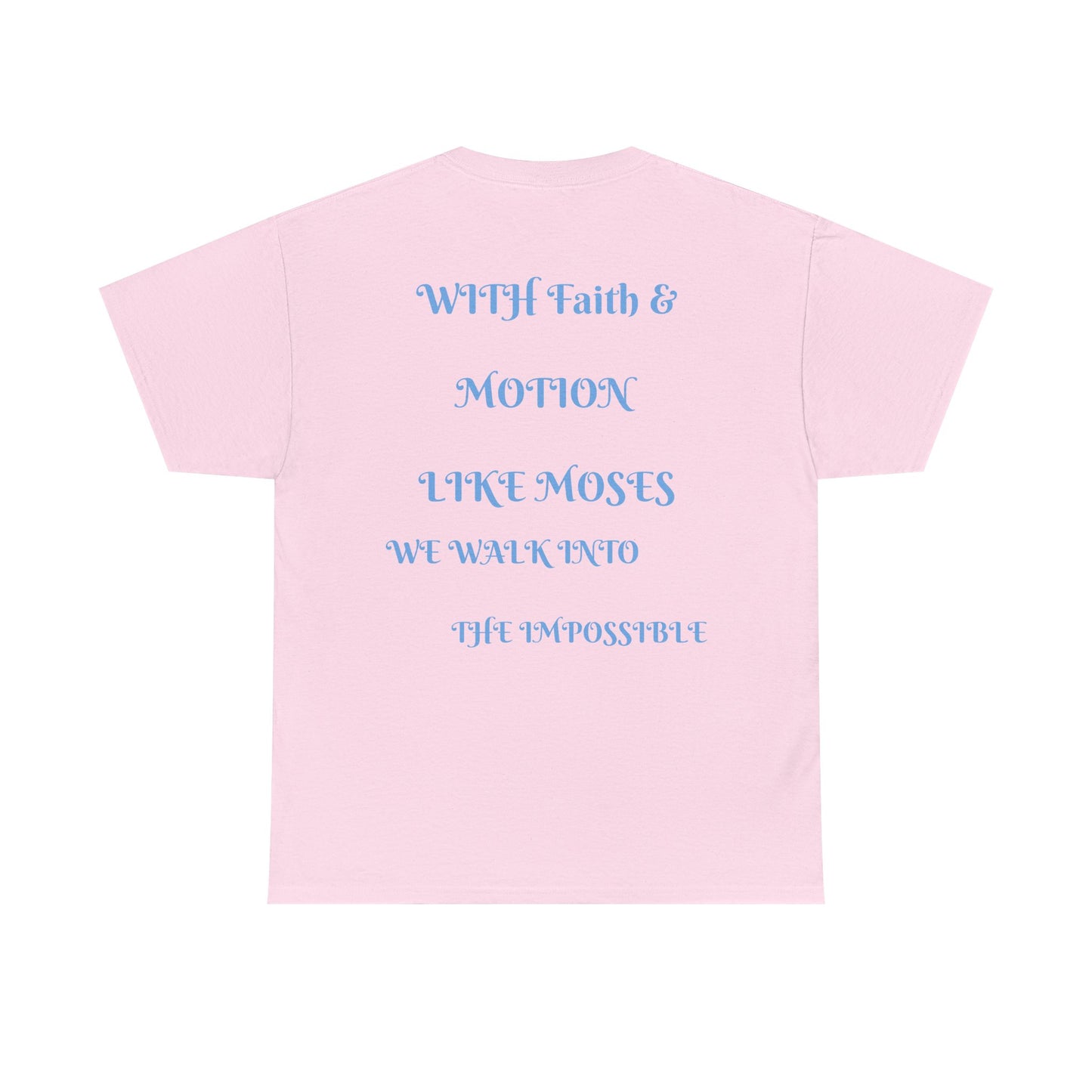 Moses in Motion WOMEN/MEN Tee - Fun Casual Shirt for Everyday Wear, Gifts, Birthdays, Celebrations, Unique Statement Tee