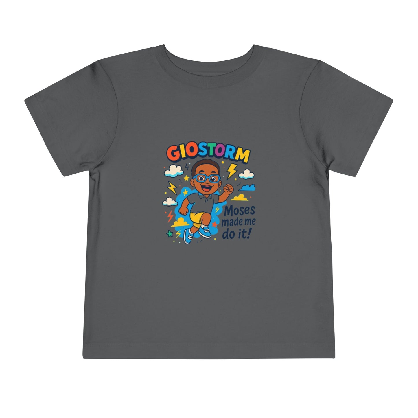 Colorful Toddler Tee - "Moses Made Me Do It" Graphic T-Shirt, Kids Gift, Fun Children's Apparel, Birthday Outfit, Playtime Shirt