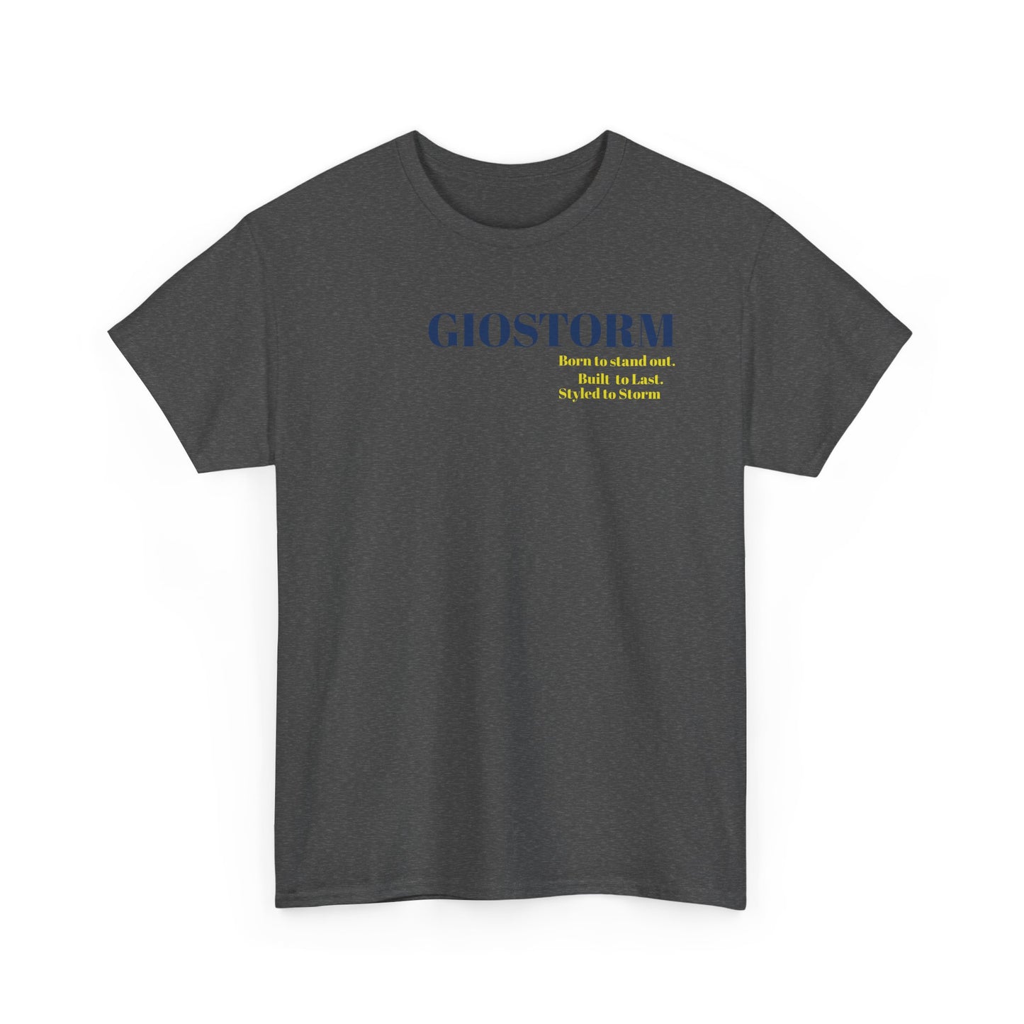 BUILT TO LAST GIOSTORM WOMEN/MEN Tee - Fun Casual Shirt for Everyday Wear, Gifts, Birthdays, Celebrations, Unique Statement Tee