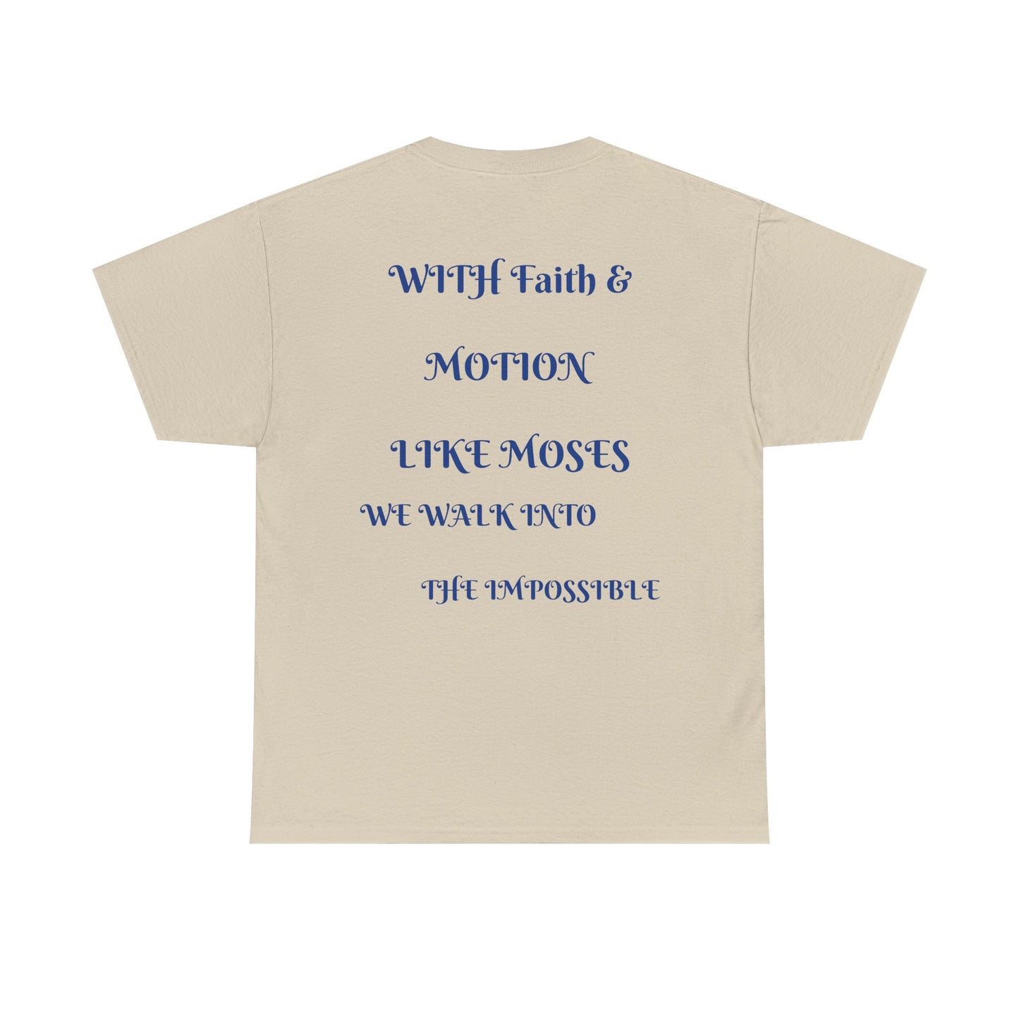 Moses in Motion WOMEN/MEN Tee - Fun Casual Shirt for Everyday Wear, Gifts, Birthdays, Celebrations, Unique Statement Tee