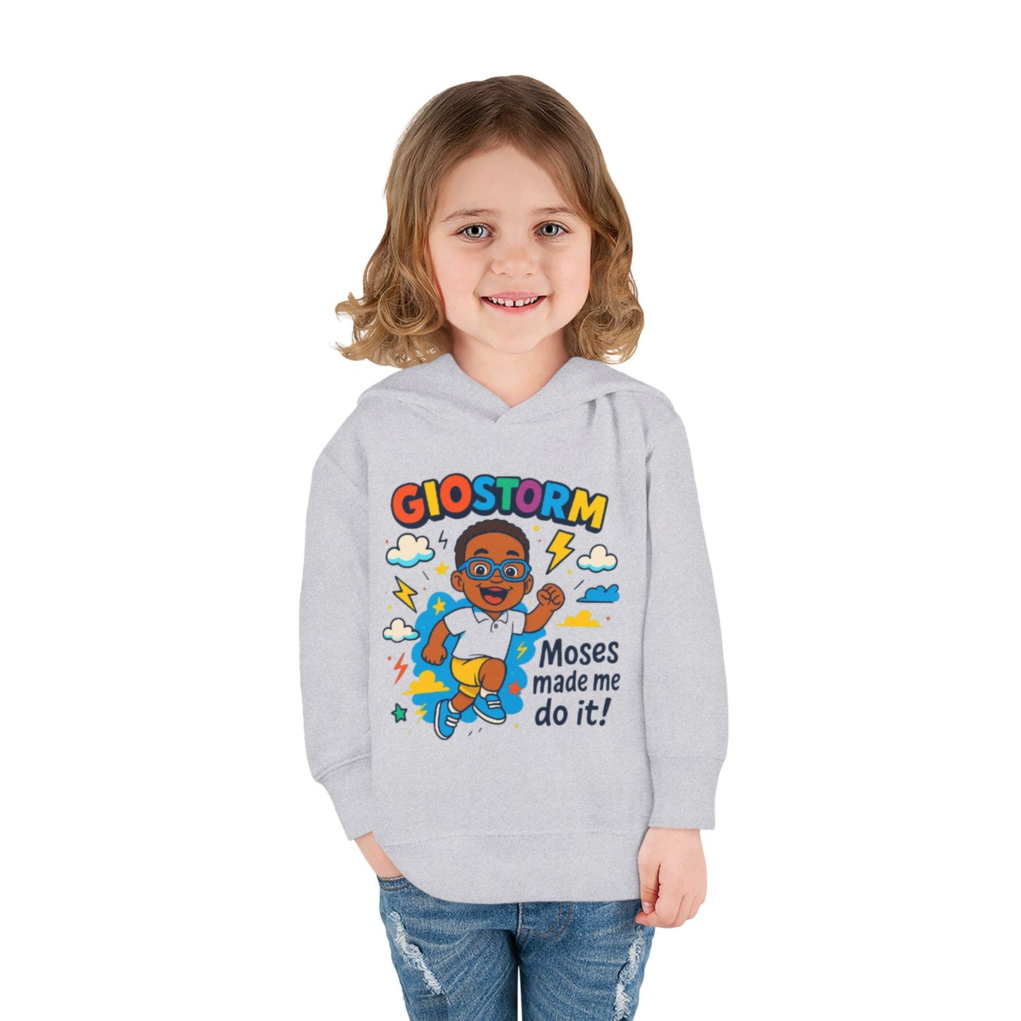 Toddler Superhero Hoodie - "Giostorm: Moses Made Me Do It!"