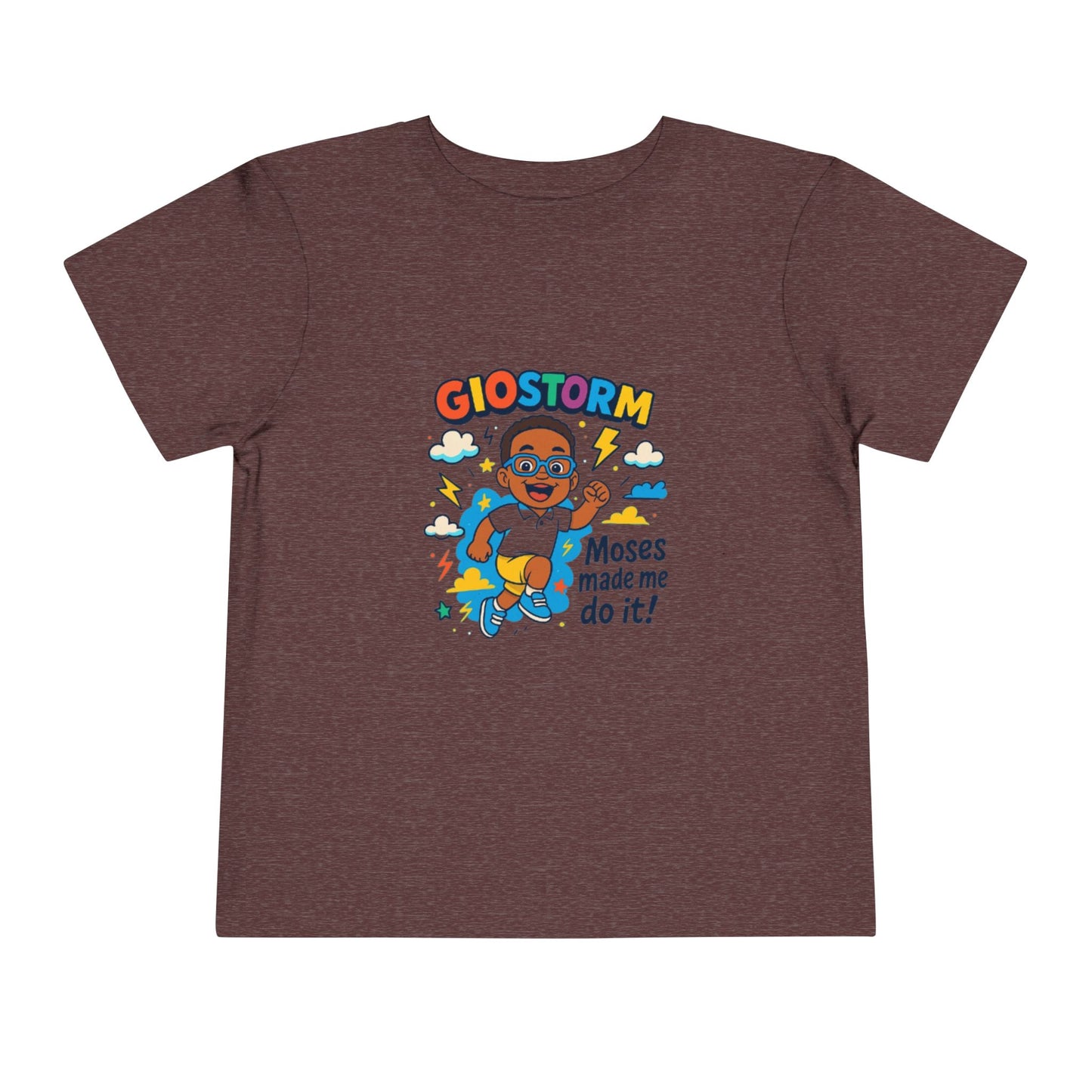 Colorful Toddler Tee - "Moses Made Me Do It" Graphic T-Shirt, Kids Gift, Fun Children's Apparel, Birthday Outfit, Playtime Shirt