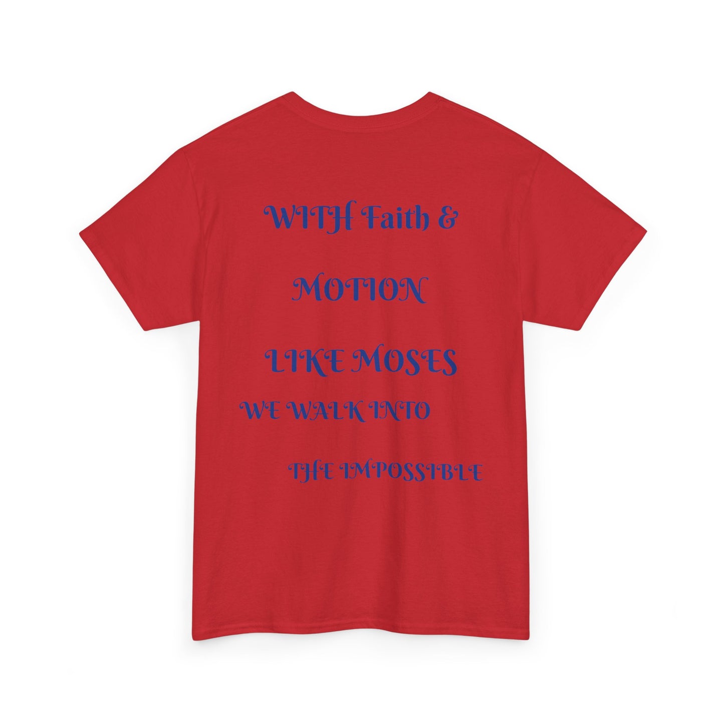 Moses in Motion WOMEN/MEN Tee - Fun Casual Shirt for Everyday Wear, Gifts, Birthdays, Celebrations, Unique Statement Tee