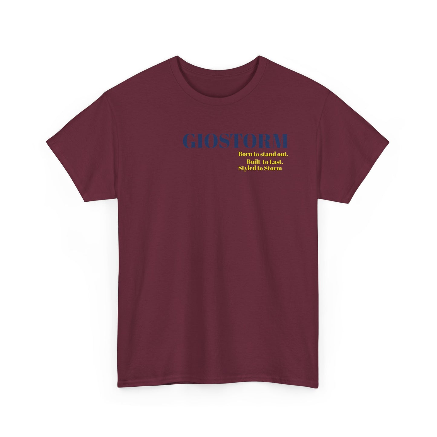 BUILT TO LAST GIOSTORM WOMEN/MEN Tee - Fun Casual Shirt for Everyday Wear, Gifts, Birthdays, Celebrations, Unique Statement Tee