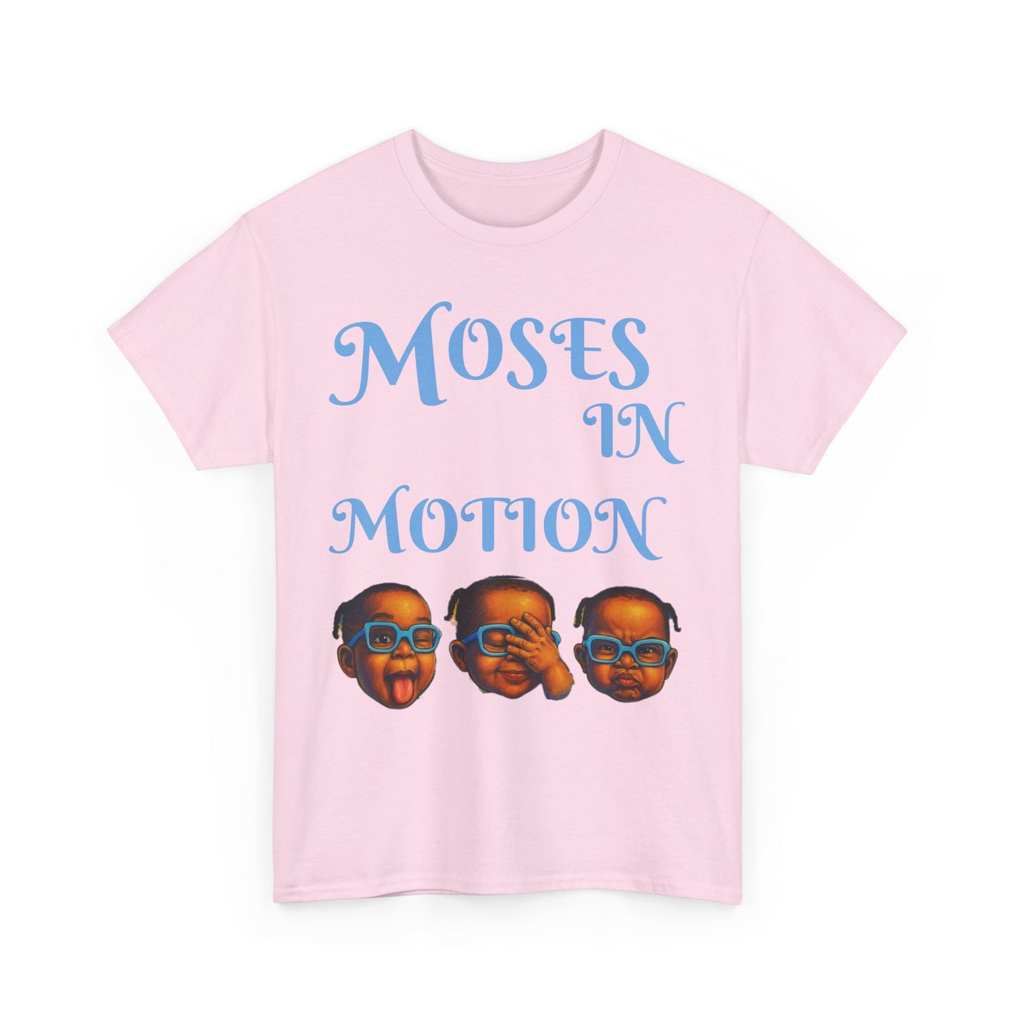 Moses in Motion WOMEN/MEN Tee - Fun Casual Shirt for Everyday Wear, Gifts, Birthdays, Celebrations, Unique Statement Tee