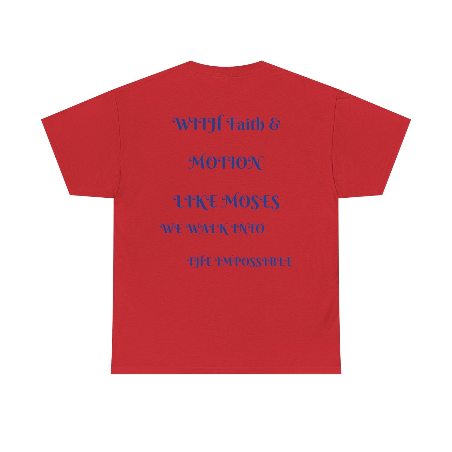 Moses in Motion WOMEN/MEN Tee - Fun Casual Shirt for Everyday Wear, Gifts, Birthdays, Celebrations, Unique Statement Tee
