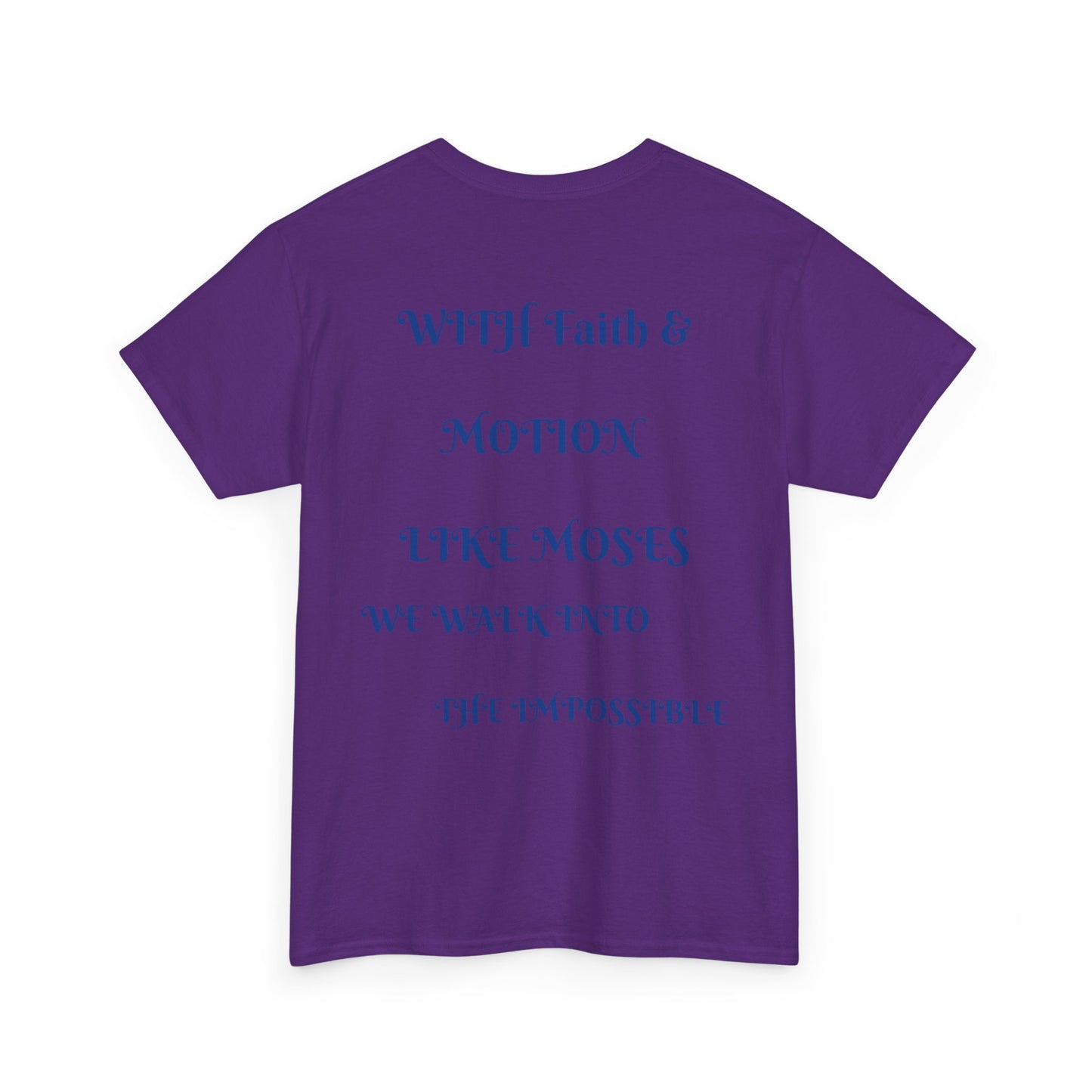 Moses in Motion WOMEN/MEN Tee - Fun Casual Shirt for Everyday Wear, Gifts, Birthdays, Celebrations, Unique Statement Tee
