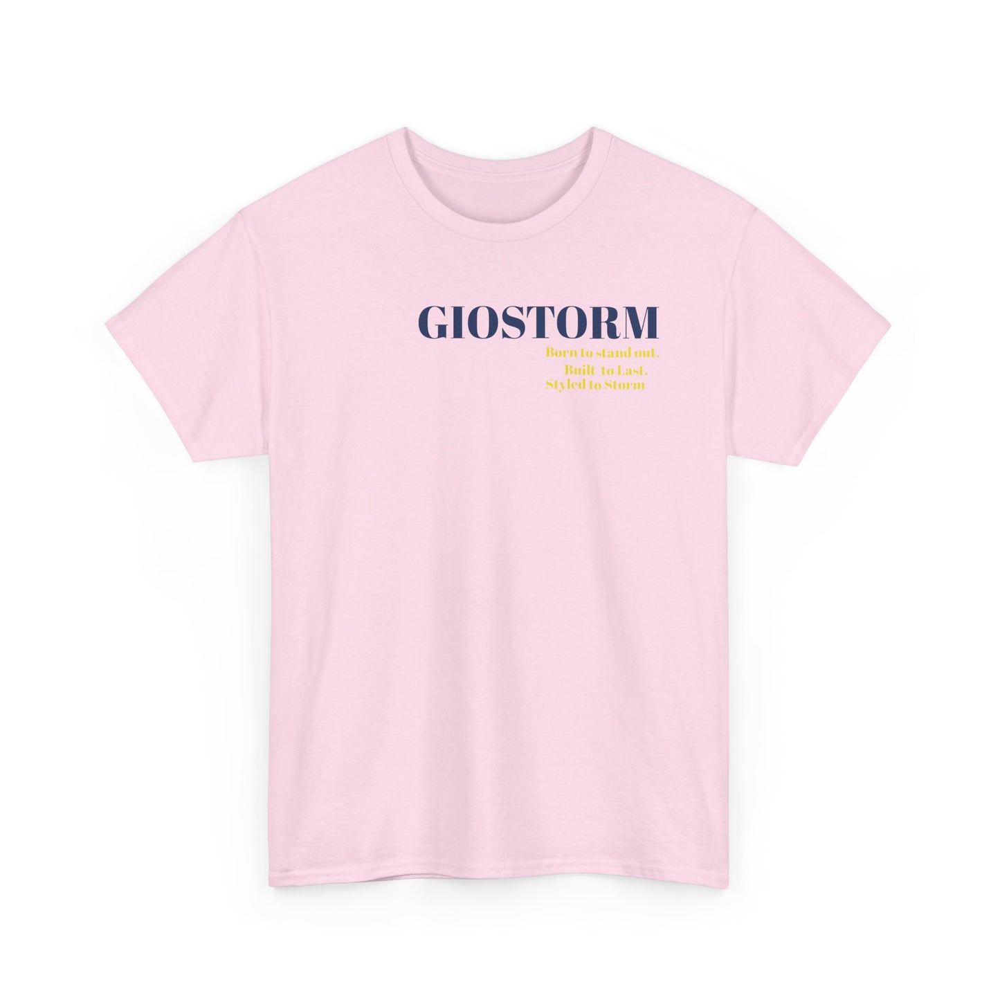 BUILT TO LAST GIOSTORM WOMEN/MEN Tee - Fun Casual Shirt for Everyday Wear, Gifts, Birthdays, Celebrations, Unique Statement Tee