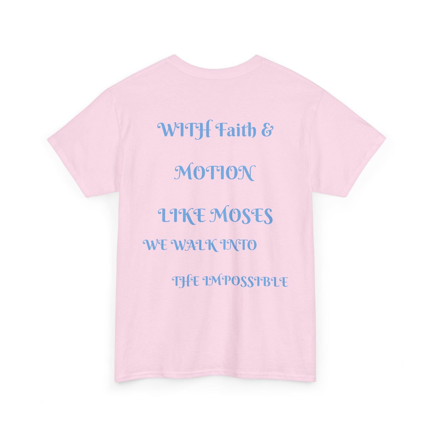 Moses in Motion WOMEN/MEN Tee - Fun Casual Shirt for Everyday Wear, Gifts, Birthdays, Celebrations, Unique Statement Tee