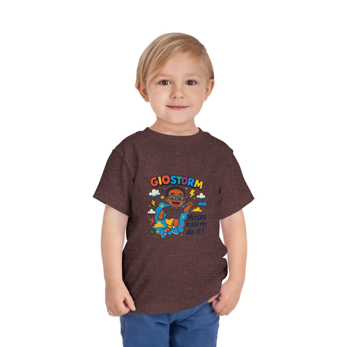 Colorful Toddler Tee - "Moses Made Me Do It" Graphic T-Shirt, Kids Gift, Fun Children's Apparel, Birthday Outfit, Playtime Shirt