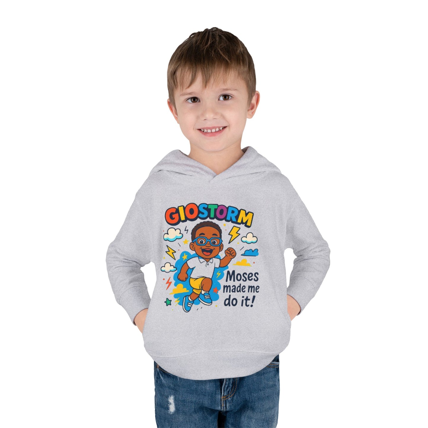 Toddler Superhero Hoodie - "Giostorm: Moses Made Me Do It!"
