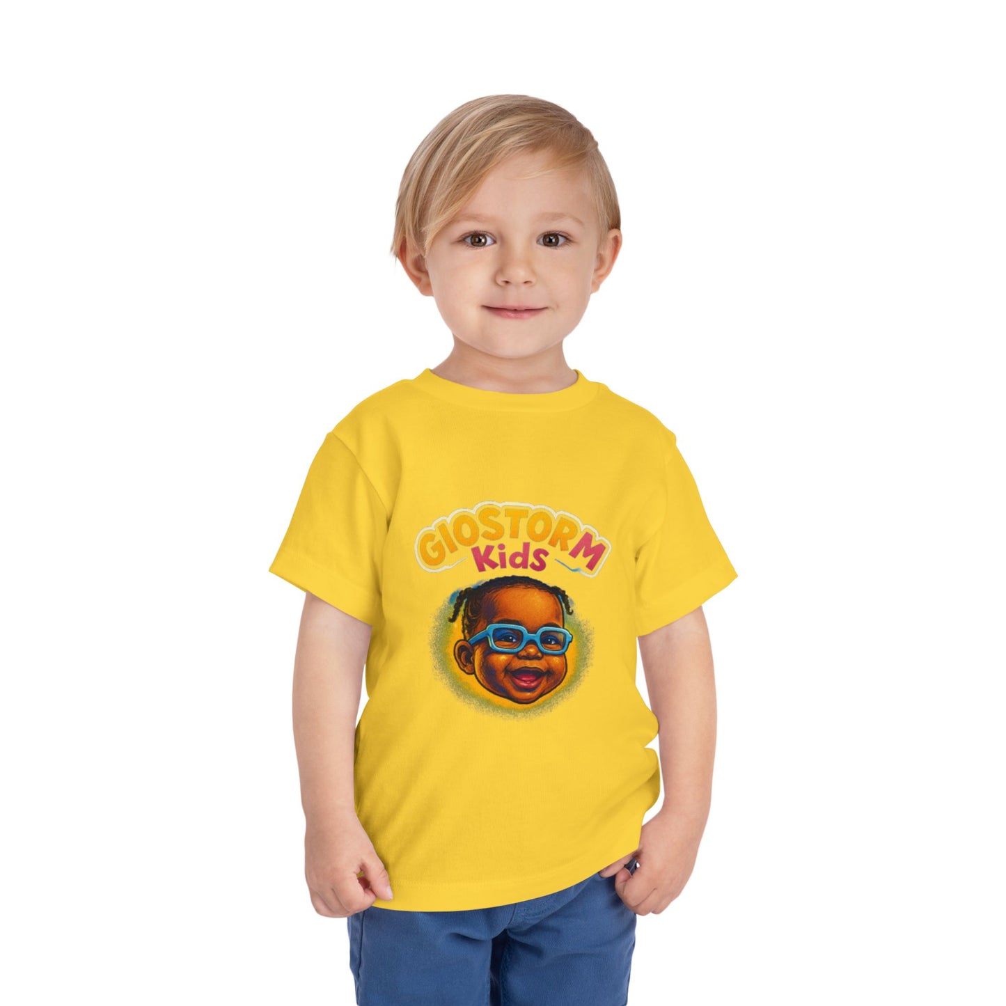Giostorm Kids Toddler Tee, Fun Children's T-Shirt, Kids' Summer Clothes, Playful Graphic Tee, Birthday Gift for Toddlers, Casual Kidswear