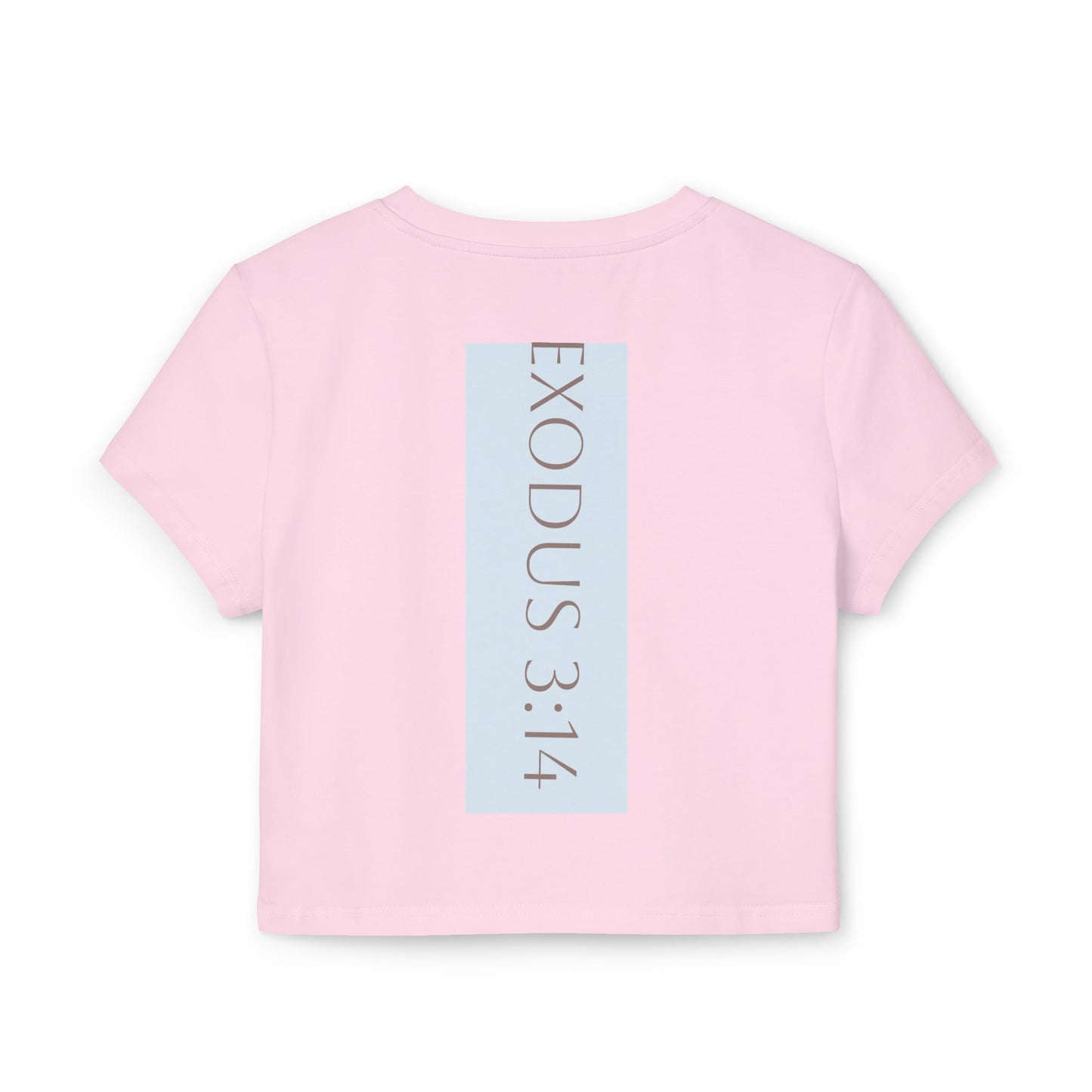 I AM WHO I AM Moses Women's Baby Tee with Inspirational Moses Design - Faith Tee, Christian Apparel, Exodus 3:14 Shirt, Casual Top, Gift for Believers
