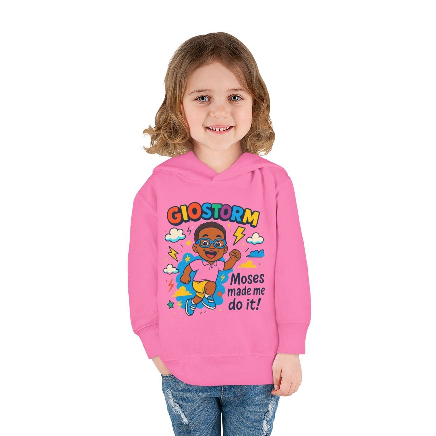 Toddler Superhero Hoodie - "Giostorm: Moses Made Me Do It!"