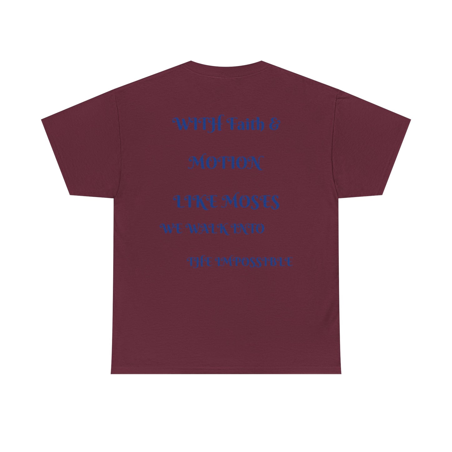 Moses in Motion WOMEN/MEN Tee - Fun Casual Shirt for Everyday Wear, Gifts, Birthdays, Celebrations, Unique Statement Tee