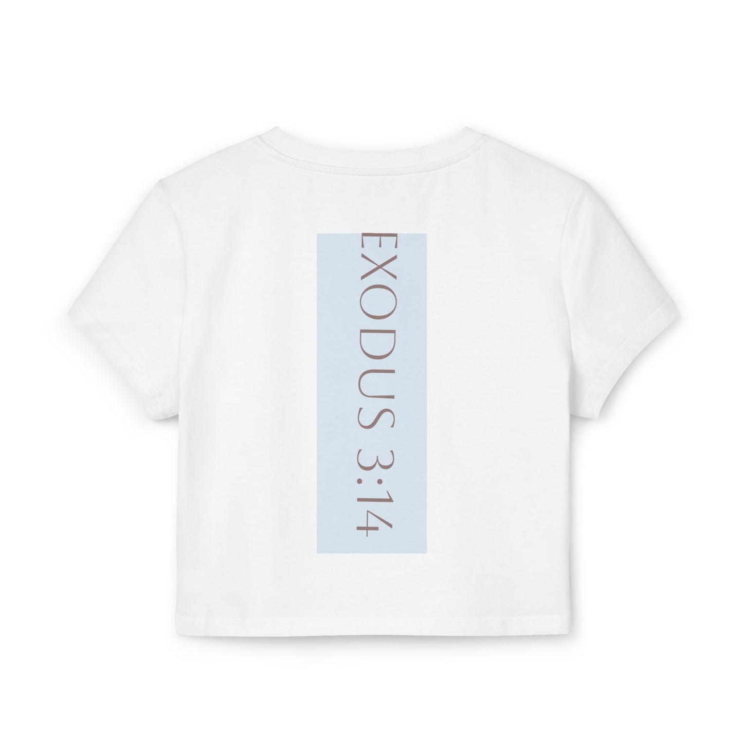 I AM WHO I AM Moses Women's Baby Tee with Inspirational Moses Design - Faith Tee, Christian Apparel, Exodus 3:14 Shirt, Casual Top, Gift for Believers
