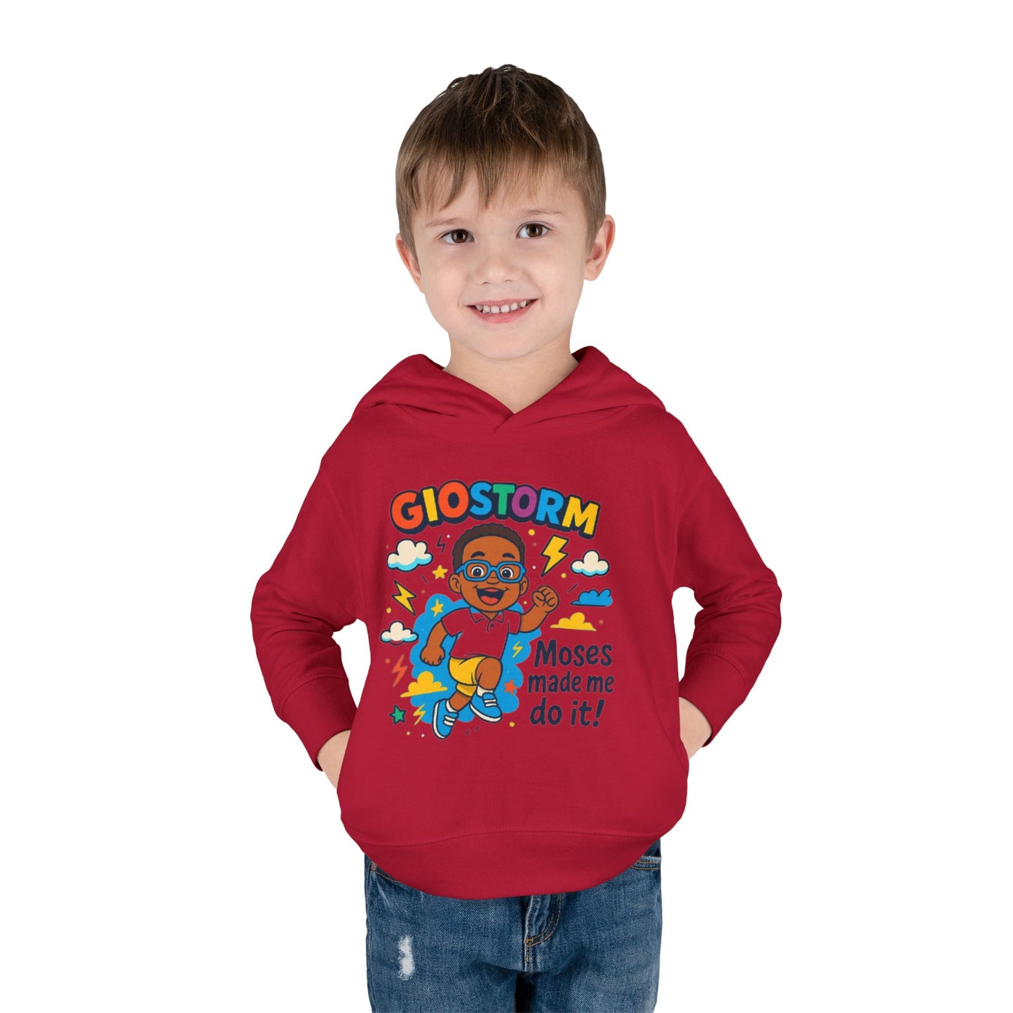 Toddler Superhero Hoodie - "Giostorm: Moses Made Me Do It!"