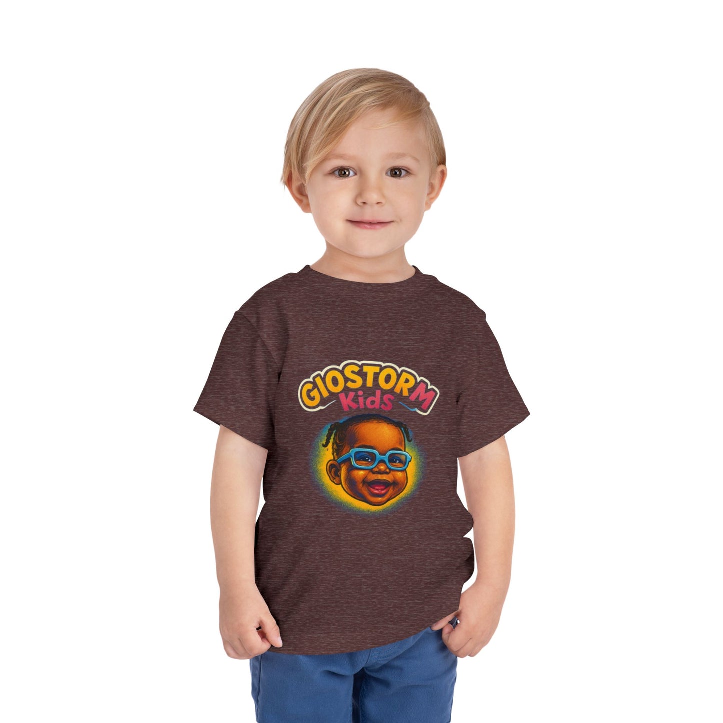 Giostorm Kids Toddler Tee, Fun Children's T-Shirt, Kids' Summer Clothes, Playful Graphic Tee, Birthday Gift for Toddlers, Casual Kidswear