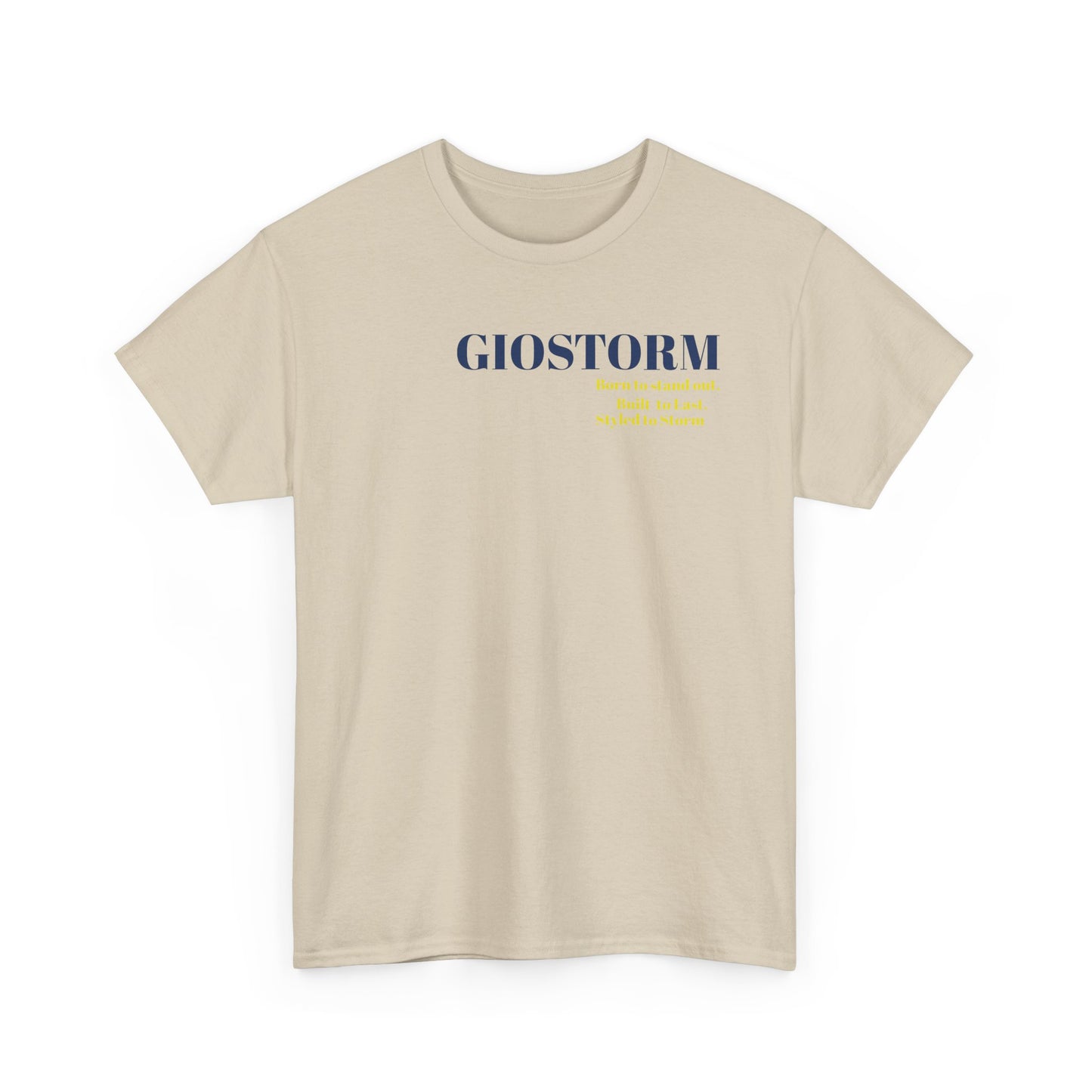 BUILT TO LAST GIOSTORM WOMEN/MEN Tee - Fun Casual Shirt for Everyday Wear, Gifts, Birthdays, Celebrations, Unique Statement Tee