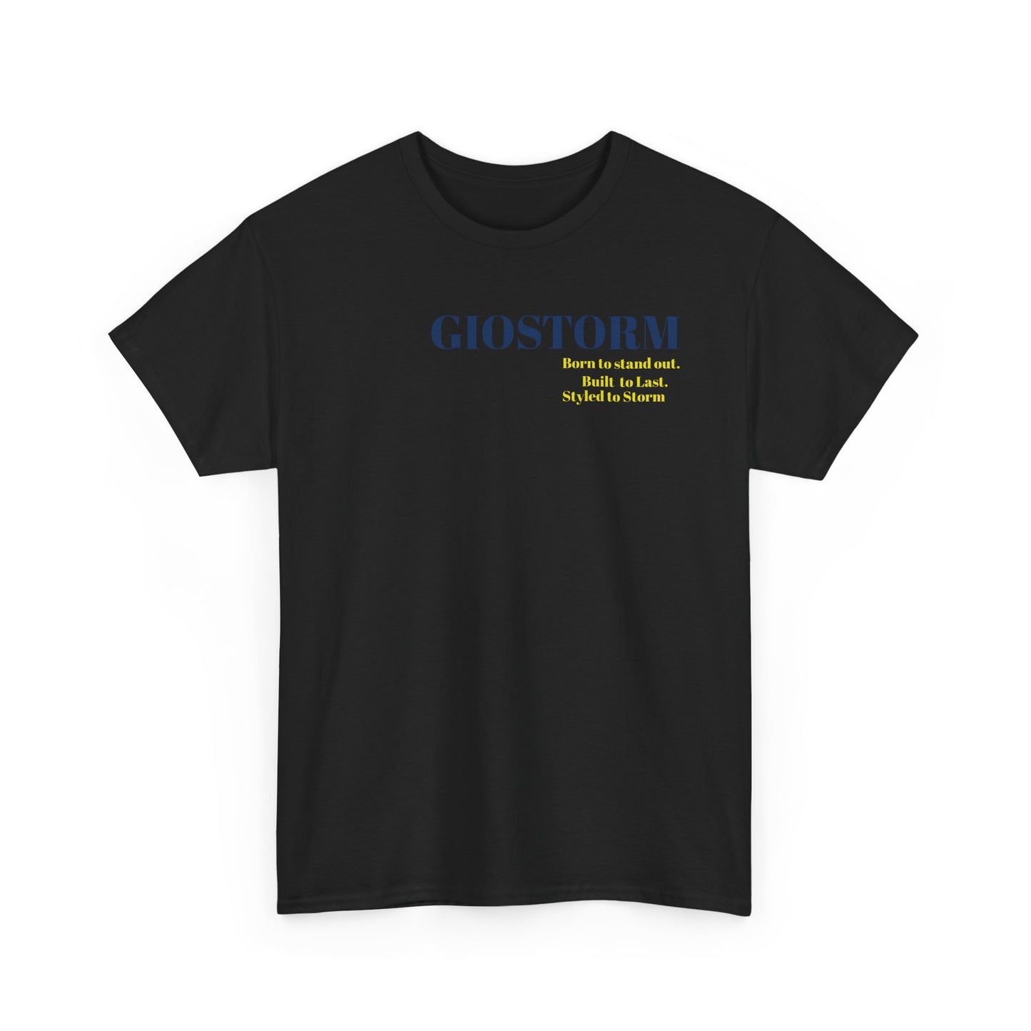 BUILT TO LAST GIOSTORM WOMEN/MEN Tee - Fun Casual Shirt for Everyday Wear, Gifts, Birthdays, Celebrations, Unique Statement Tee