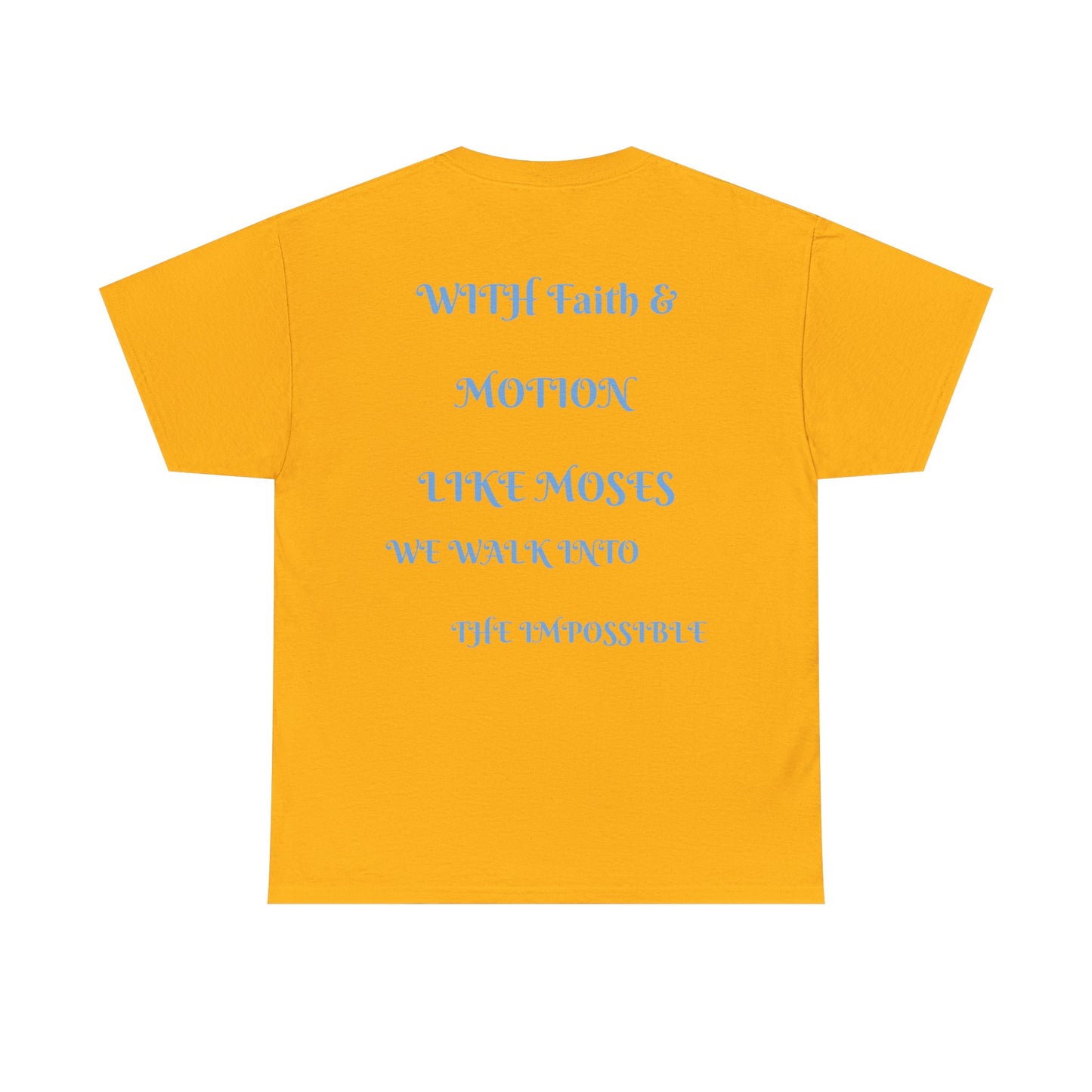 Moses in Motion WOMEN/MEN Tee - Fun Casual Shirt for Everyday Wear, Gifts, Birthdays, Celebrations, Unique Statement Tee