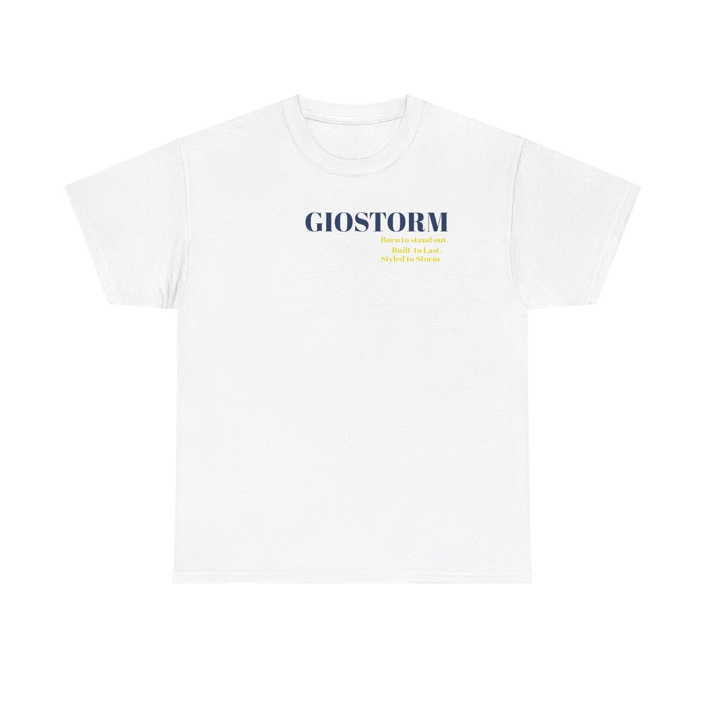 BUILT TO LAST GIOSTORM WOMEN/MEN Tee - Fun Casual Shirt for Everyday Wear, Gifts, Birthdays, Celebrations, Unique Statement Tee