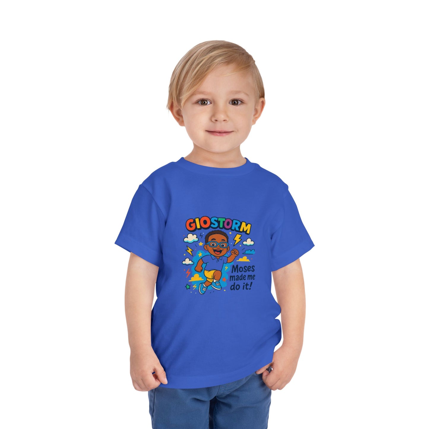 Colorful Toddler Tee - "Moses Made Me Do It" Graphic T-Shirt, Kids Gift, Fun Children's Apparel, Birthday Outfit, Playtime Shirt