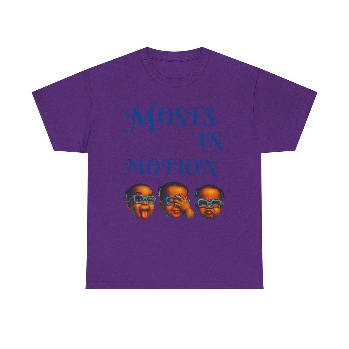 Moses in Motion WOMEN/MEN Tee - Fun Casual Shirt for Everyday Wear, Gifts, Birthdays, Celebrations, Unique Statement Tee