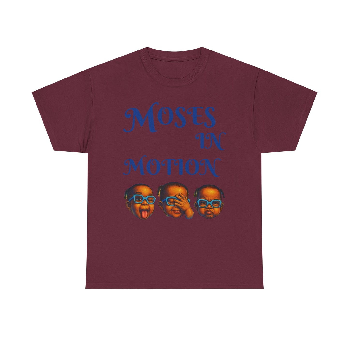 Moses in Motion WOMEN/MEN Tee - Fun Casual Shirt for Everyday Wear, Gifts, Birthdays, Celebrations, Unique Statement Tee