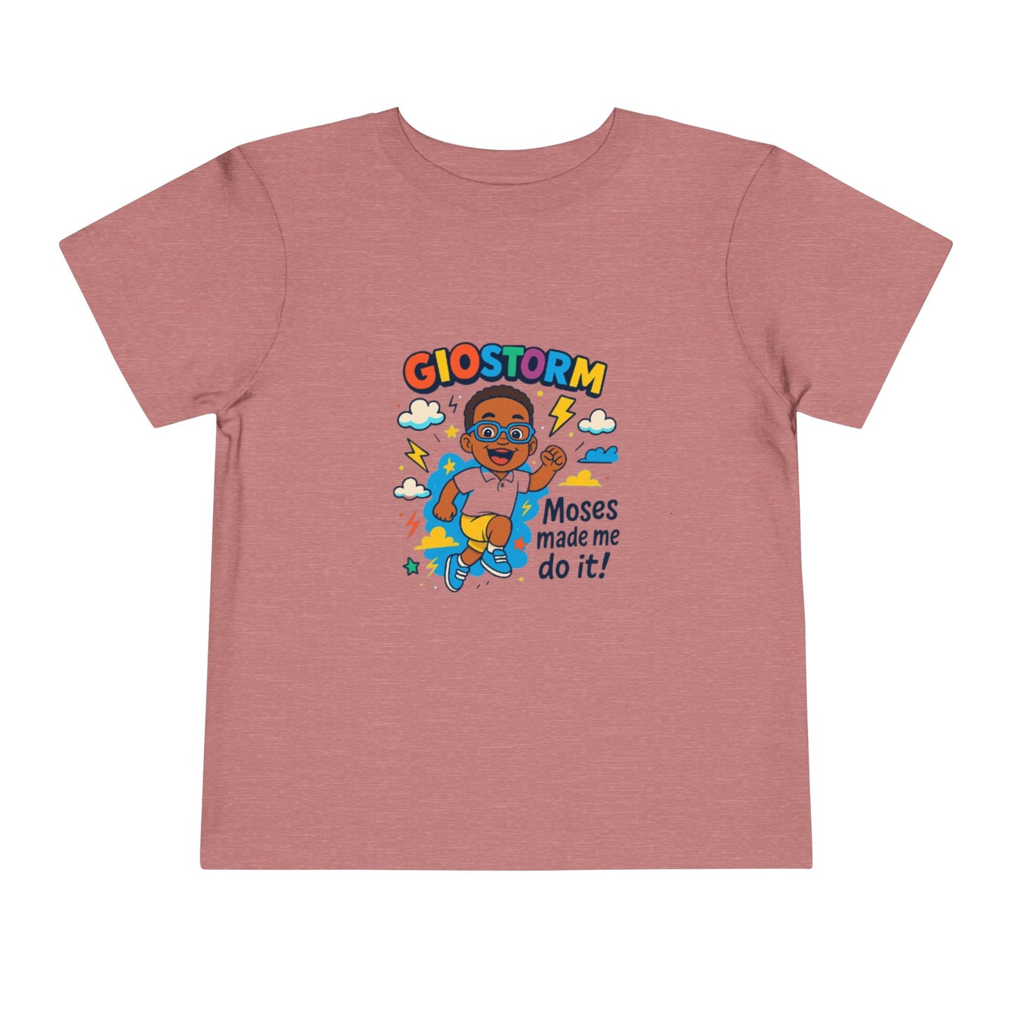 Colorful Toddler Tee - "Moses Made Me Do It" Graphic T-Shirt, Kids Gift, Fun Children's Apparel, Birthday Outfit, Playtime Shirt