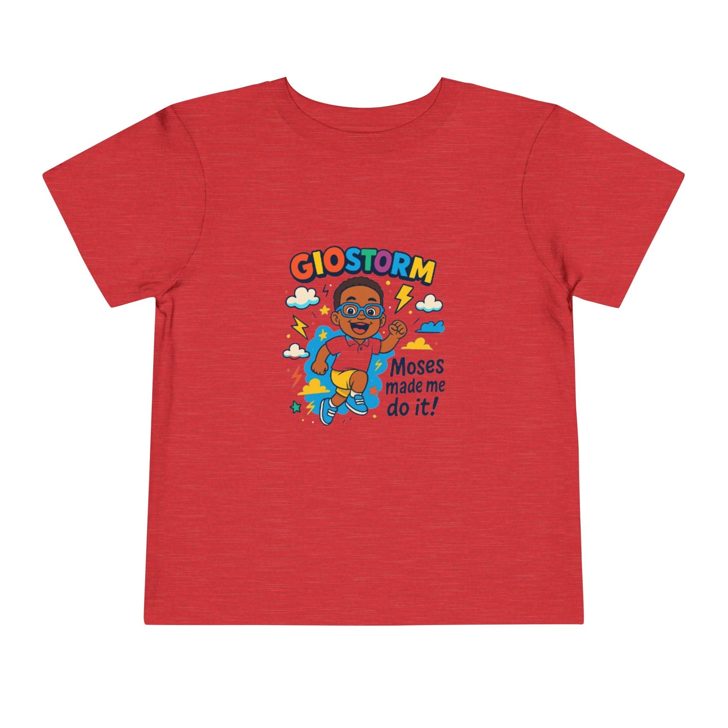 Colorful Toddler Tee - "Moses Made Me Do It" Graphic T-Shirt, Kids Gift, Fun Children's Apparel, Birthday Outfit, Playtime Shirt