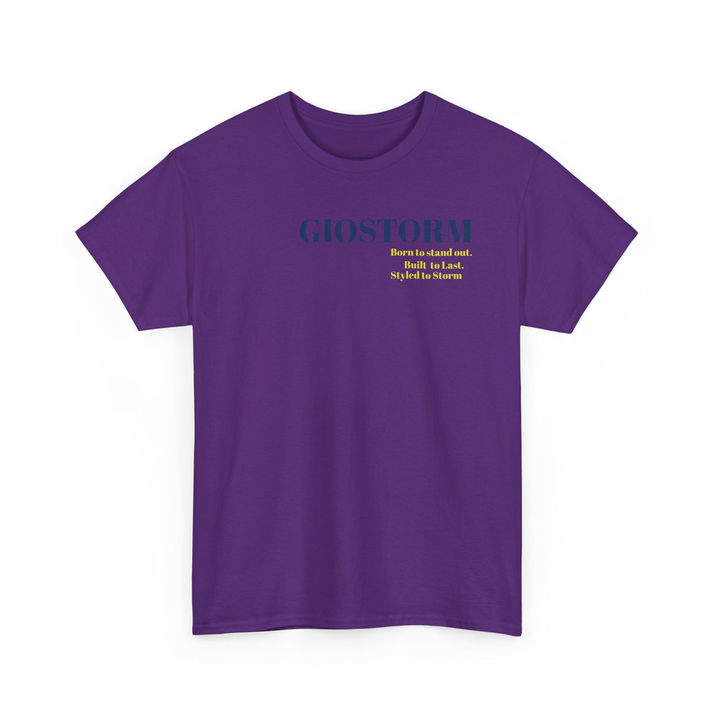 BUILT TO LAST GIOSTORM WOMEN/MEN Tee - Fun Casual Shirt for Everyday Wear, Gifts, Birthdays, Celebrations, Unique Statement Tee