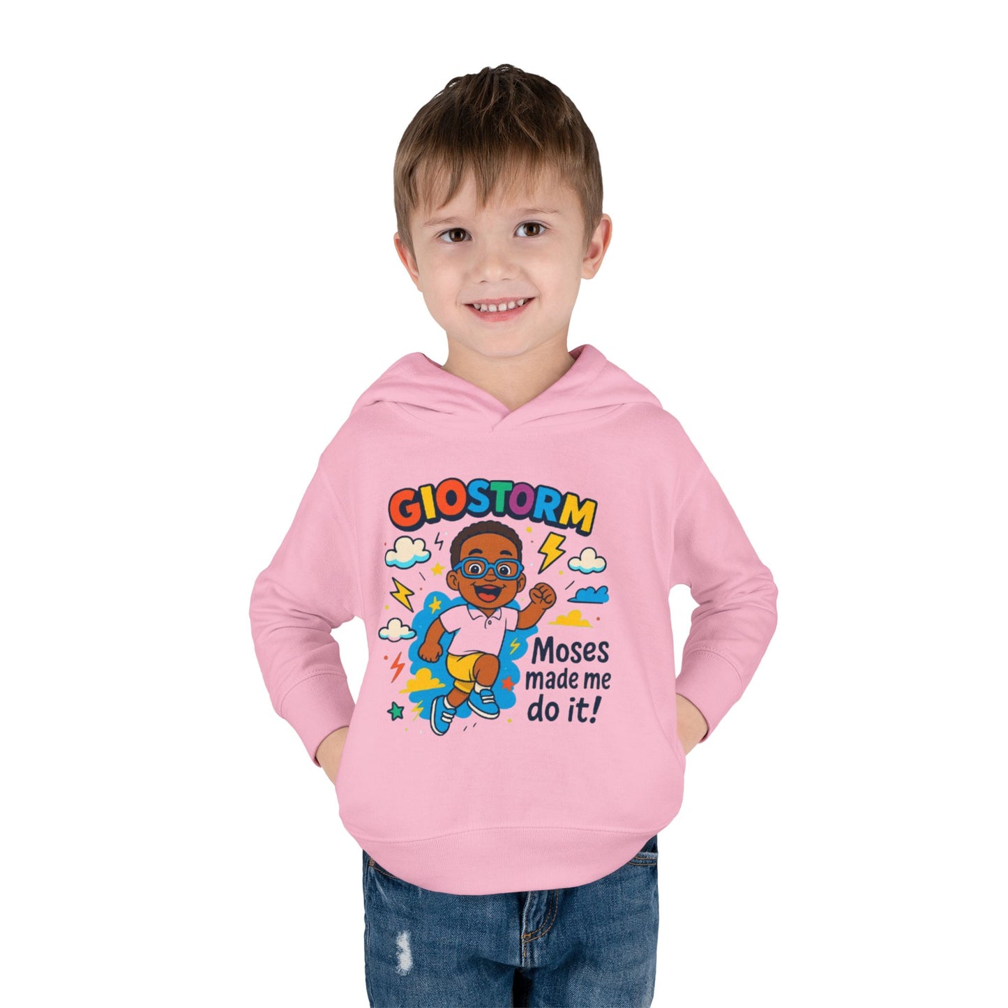 Toddler Superhero Hoodie - "Giostorm: Moses Made Me Do It!"