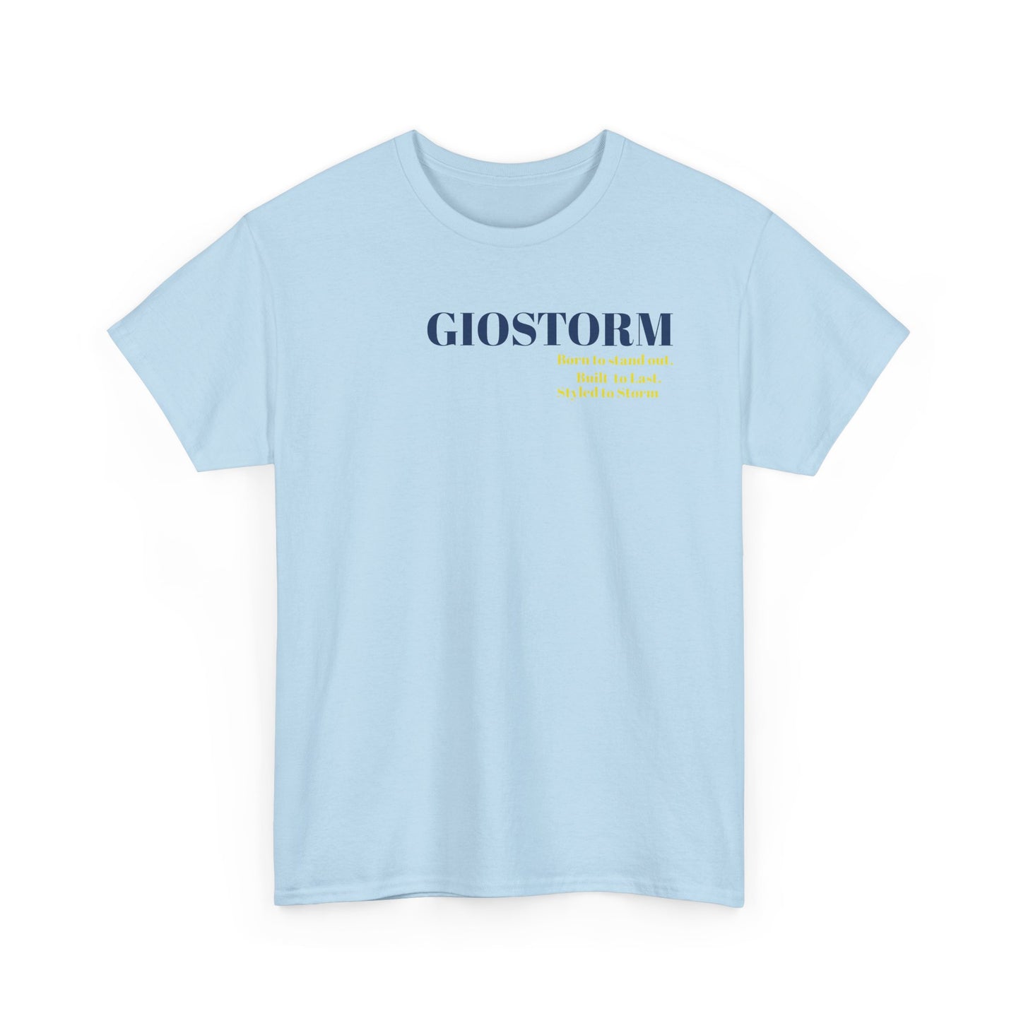 BUILT TO LAST GIOSTORM WOMEN/MEN Tee - Fun Casual Shirt for Everyday Wear, Gifts, Birthdays, Celebrations, Unique Statement Tee