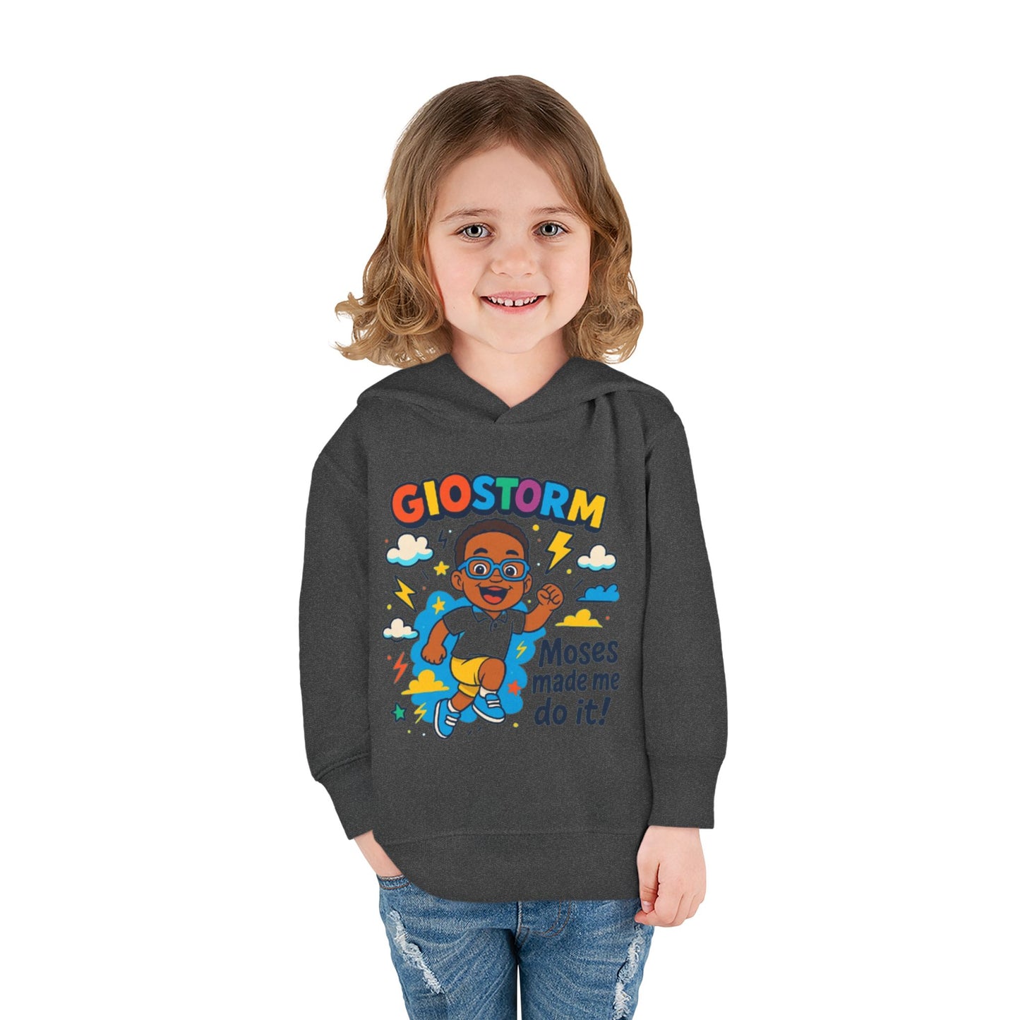 Toddler Superhero Hoodie - "Giostorm: Moses Made Me Do It!"