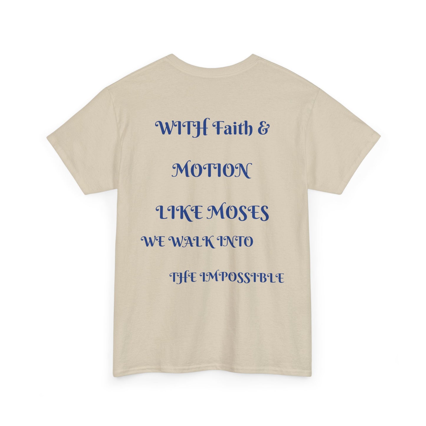 Moses in Motion WOMEN/MEN Tee - Fun Casual Shirt for Everyday Wear, Gifts, Birthdays, Celebrations, Unique Statement Tee